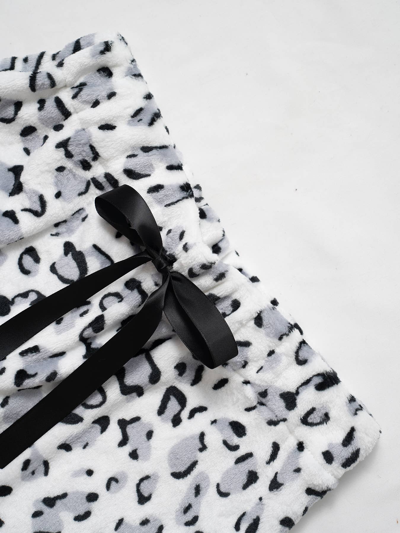 Leopard print or Teddy Bear fleece lounge pants
