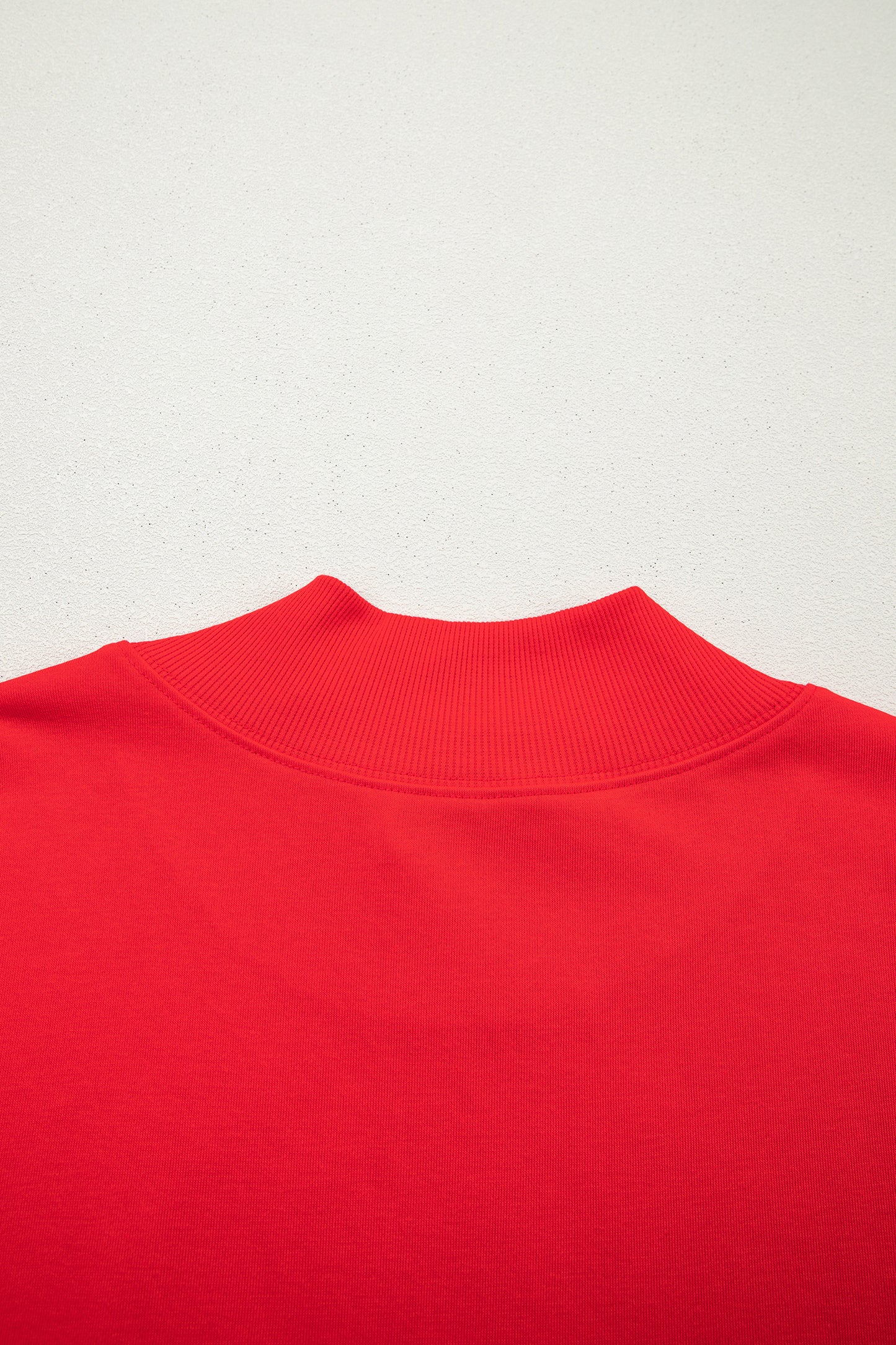 Orange Solid Color High Neck Cap Sleeve Loose Top