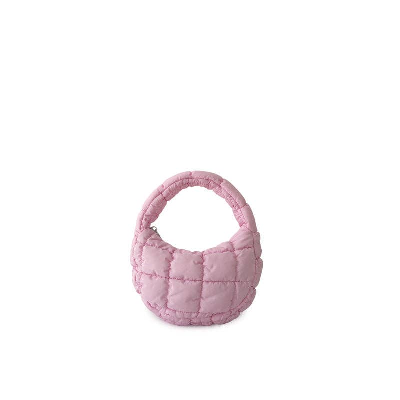 Solid Color Cloud Bag Cute Mini Handbag DP6845: Purple