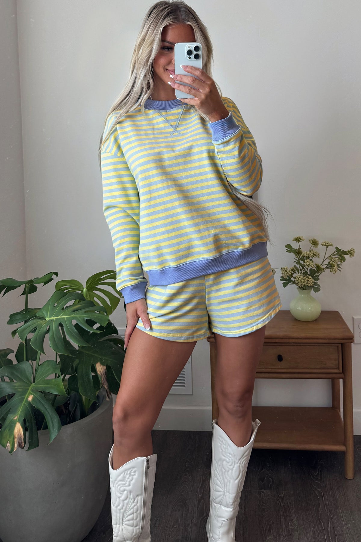 Blue Lagoon Shorts Set